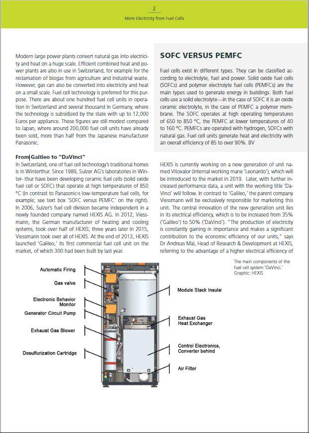 More electricity from fuel cells (SFOE) 2